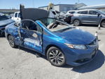 2013 Honda Civic Exl Blue vin: 2HGFG3B09DH532094