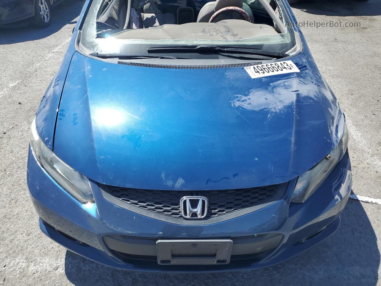 2013 Honda Civic Exl Blue vin: 2HGFG3B09DH532094