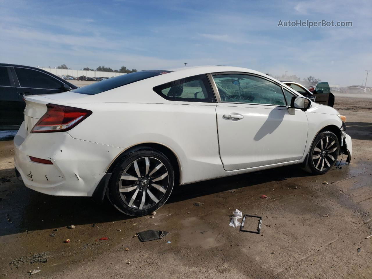 2015 Honda Civic Exl White vin: 2HGFG3B09FH518473