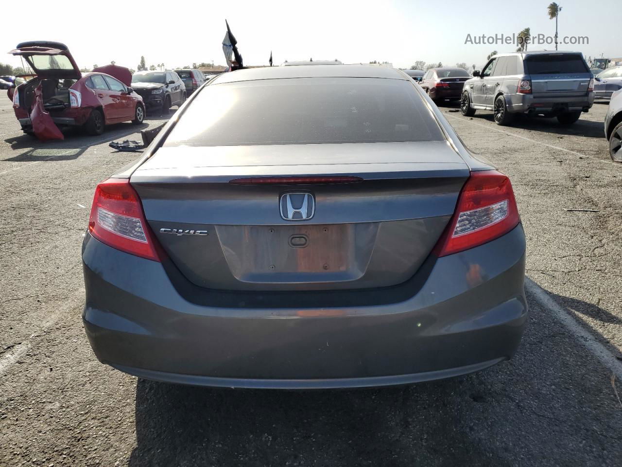 2012 Honda Civic Exl Gray vin: 2HGFG3B0XCH522074