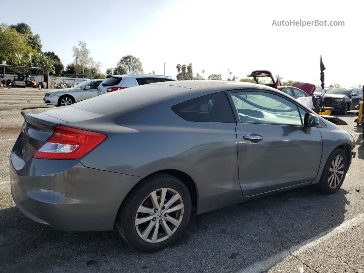 2012 Honda Civic Exl Gray vin: 2HGFG3B0XCH522074