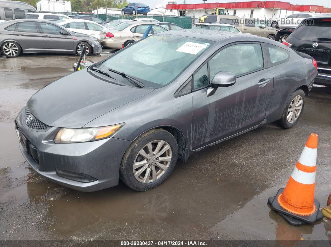 2012 Honda Civic Ex-l Gray vin: 2HGFG3B15CH537428