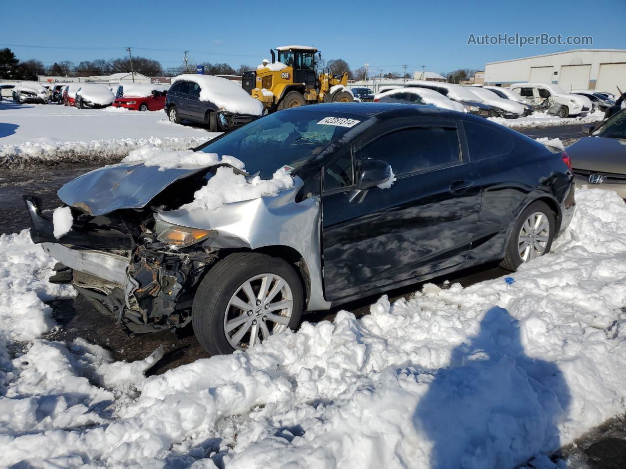 2012 Honda Civic Exl Black vin: 2HGFG3B19CH518607