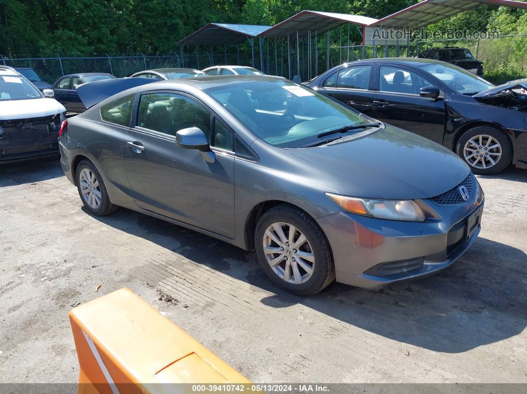 2012 Honda Civic Ex-l Gray vin: 2HGFG3B1XCH536825