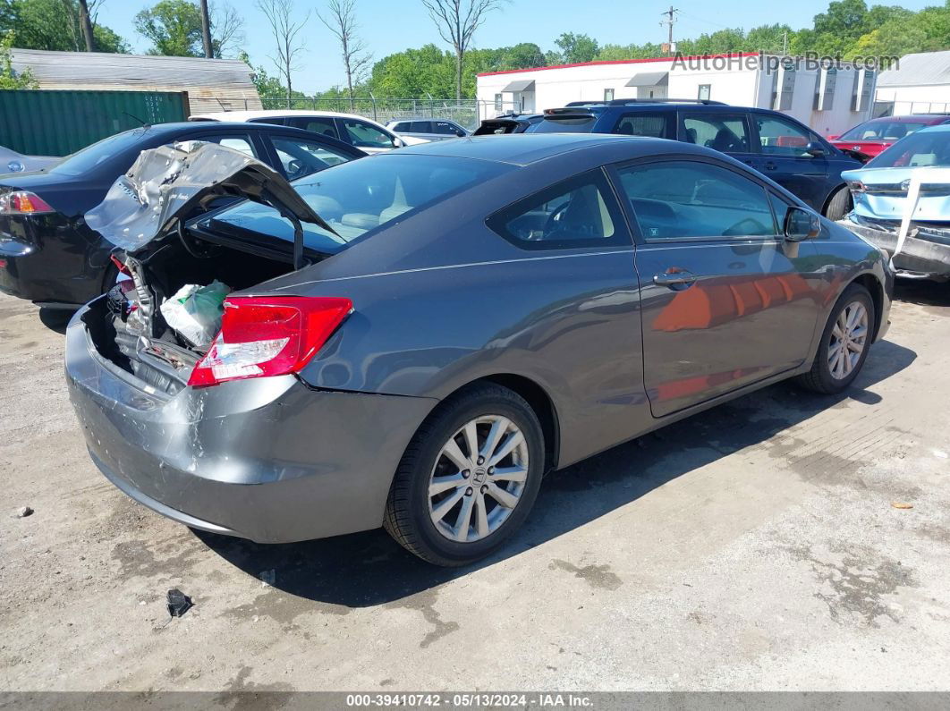 2012 Honda Civic Ex-l Gray vin: 2HGFG3B1XCH536825