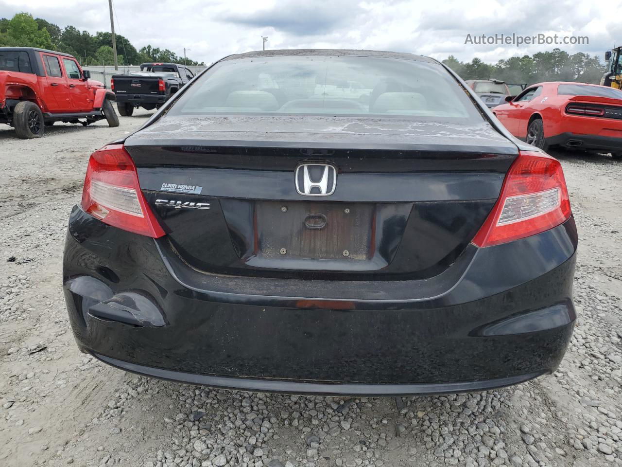 2012 Honda Civic Lx Black vin: 2HGFG3B50CH541874