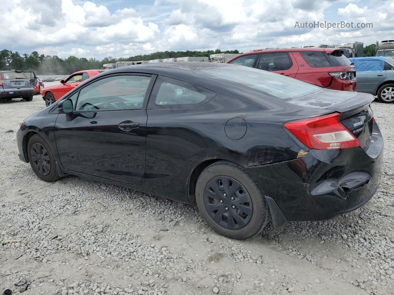 2012 Honda Civic Lx Black vin: 2HGFG3B50CH541874