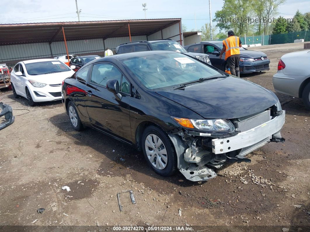 2012 Honda Civic Lx Black vin: 2HGFG3B50CH551708