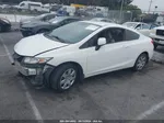 2013 Honda Civic Lx White vin: 2HGFG3B50DH506625