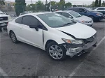 2013 Honda Civic Lx White vin: 2HGFG3B50DH506625