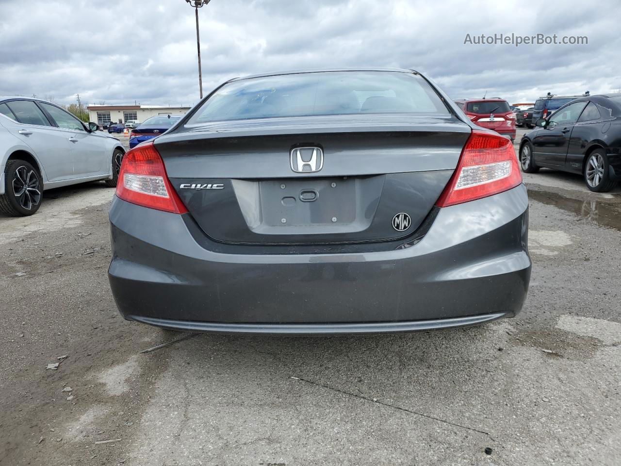 2013 Honda Civic Lx Gray vin: 2HGFG3B50DH527667