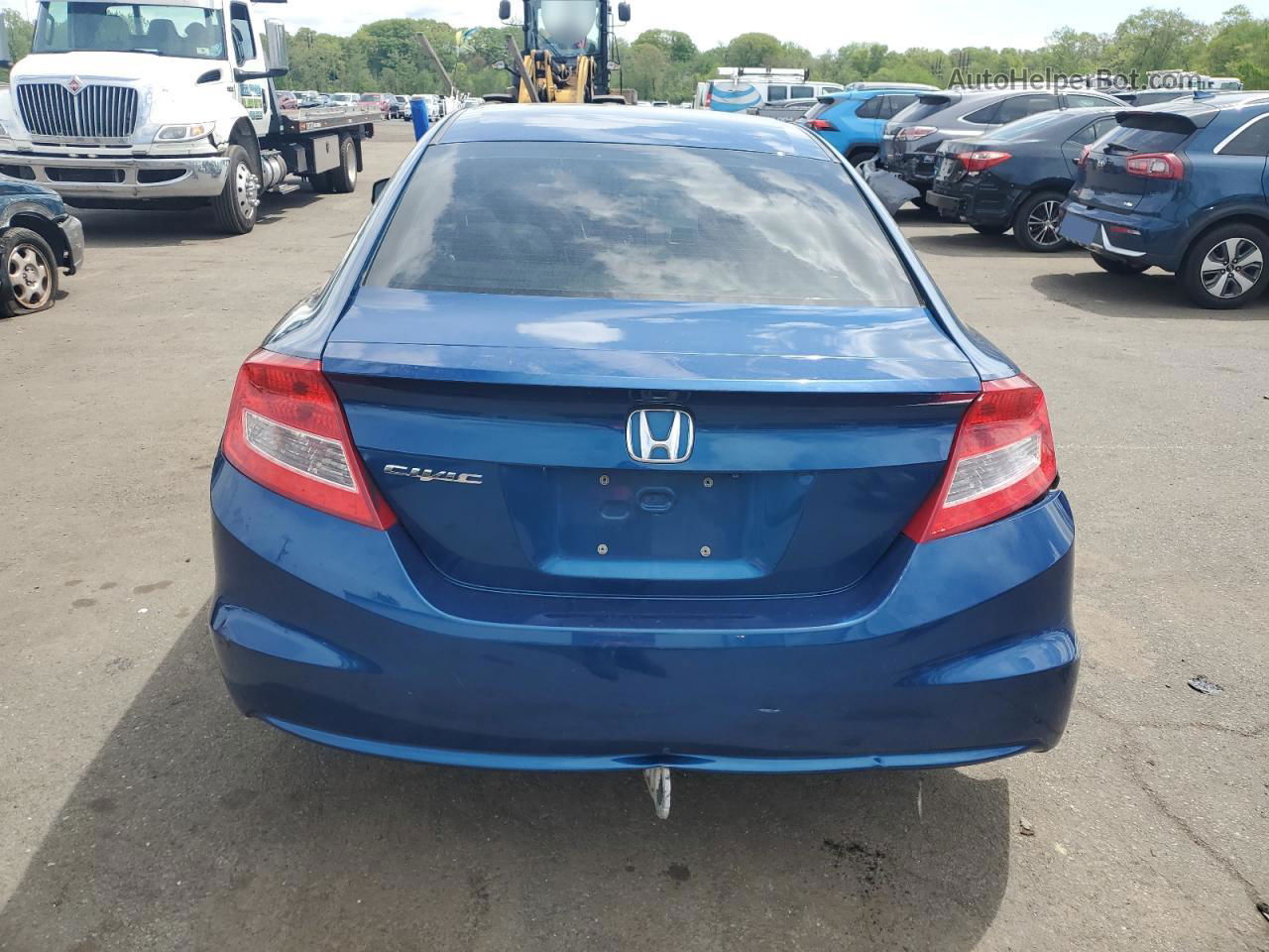 2013 Honda Civic Lx Blue vin: 2HGFG3B50DH529094