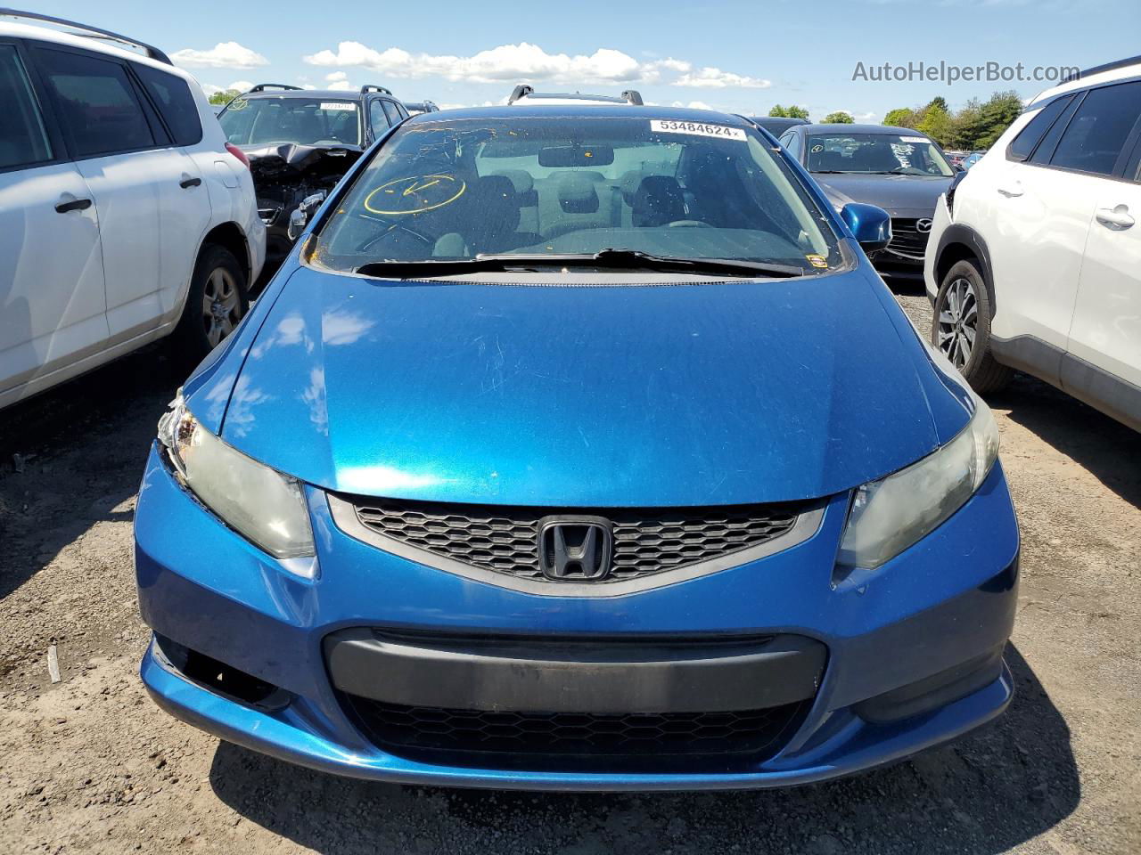 2013 Honda Civic Lx Blue vin: 2HGFG3B50DH529094