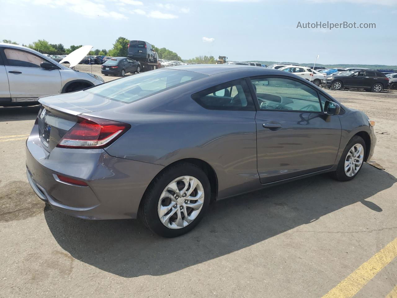 2015 Honda Civic Lx Gray vin: 2HGFG3B50FH513609