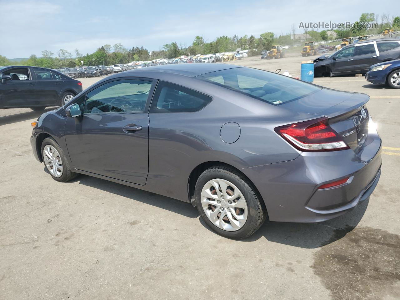 2015 Honda Civic Lx Gray vin: 2HGFG3B50FH513609