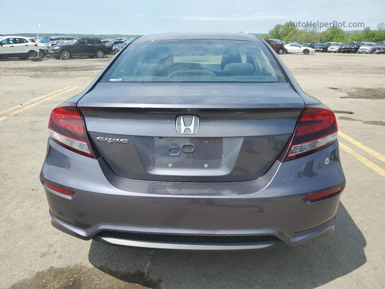 2015 Honda Civic Lx Gray vin: 2HGFG3B50FH513609