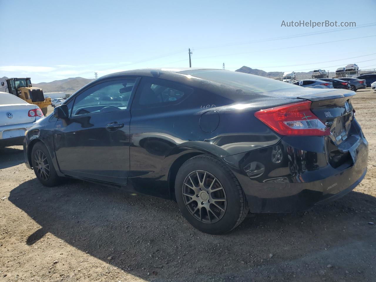 2012 Honda Civic Lx Black vin: 2HGFG3B51CH513758