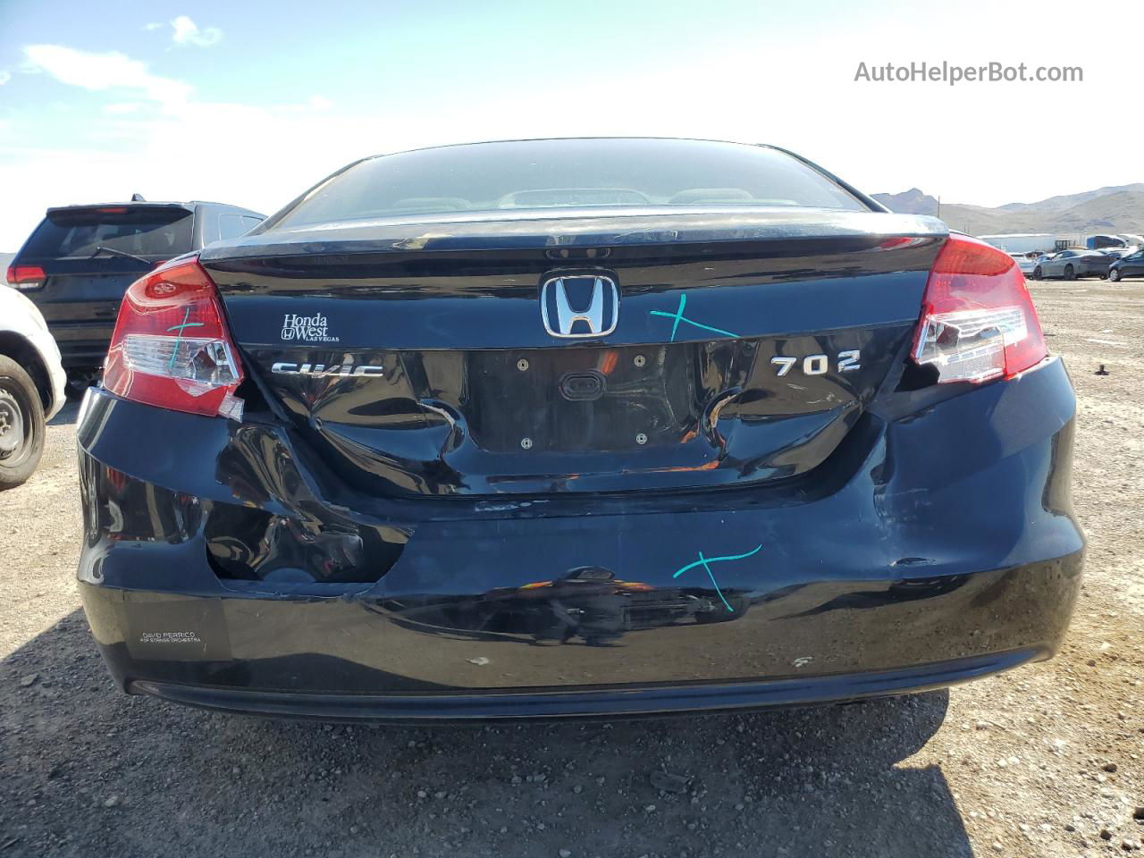 2012 Honda Civic Lx Черный vin: 2HGFG3B51CH513758