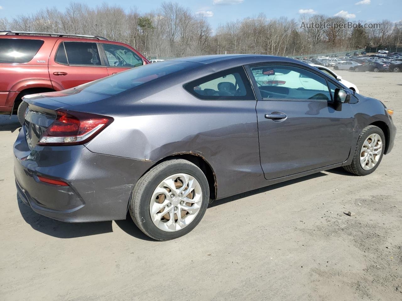 2014 Honda Civic Lx Gray vin: 2HGFG3B51EH524228