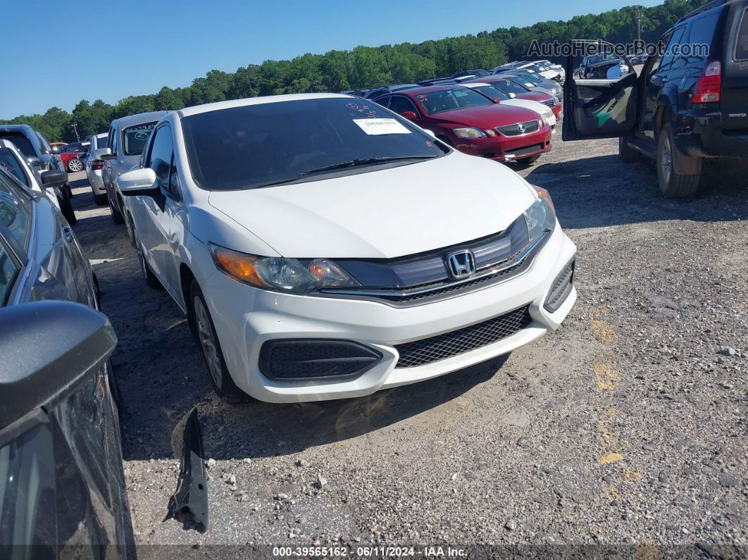 2015 Honda Civic Lx White vin: 2HGFG3B51FH509830