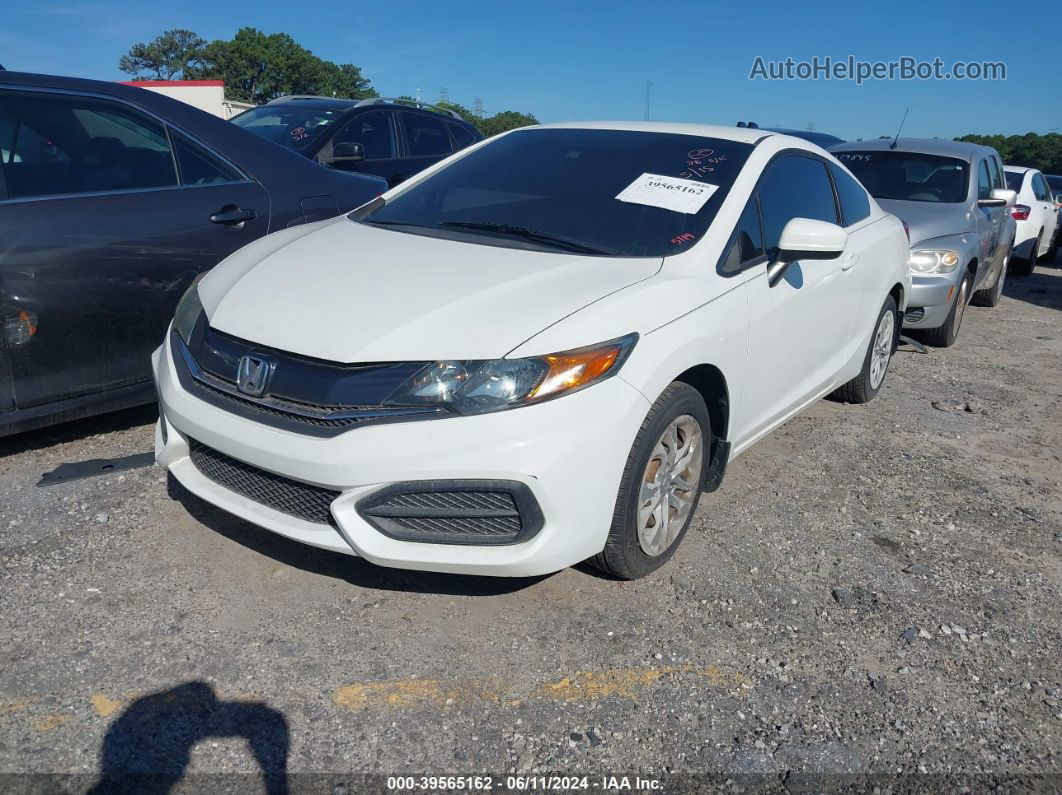 2015 Honda Civic Lx White vin: 2HGFG3B51FH509830