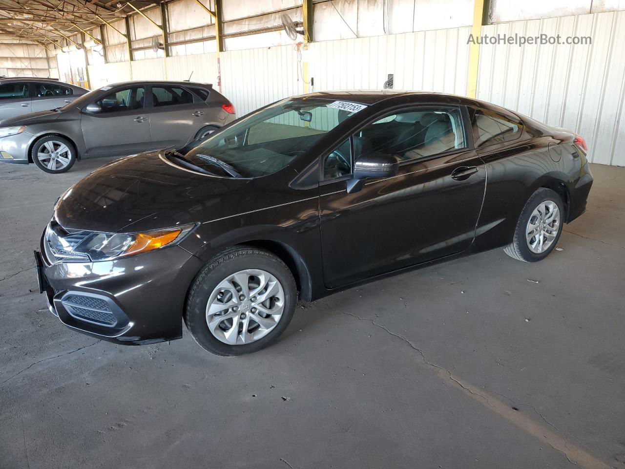 2014 Honda Civic Lx Brown vin: 2HGFG3B52EH515800