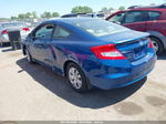 2012 Honda Civic Lx Blue vin: 2HGFG3B53CH543845