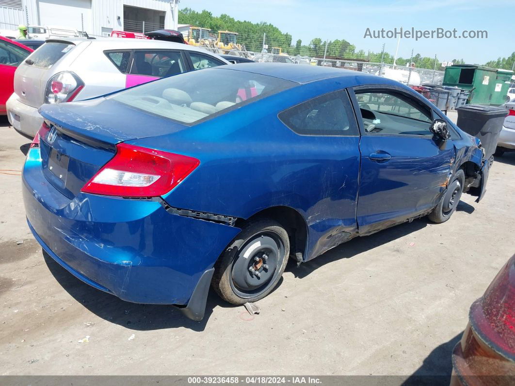 2012 Honda Civic Lx Blue vin: 2HGFG3B53CH543845