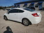 2012 Honda Civic Lx White vin: 2HGFG3B54CH511194