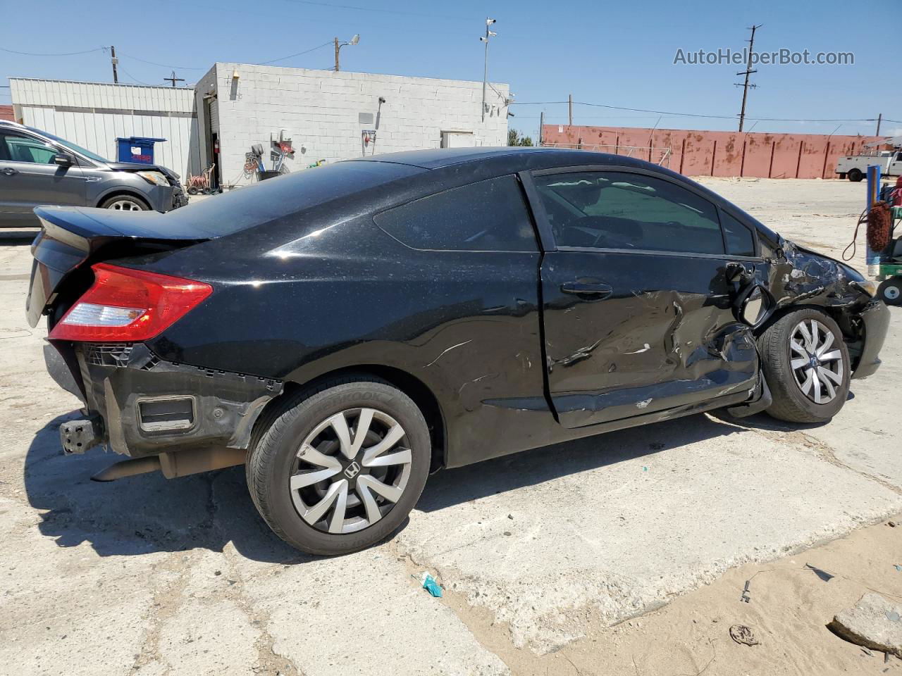 2012 Honda Civic Lx Black vin: 2HGFG3B54CH567197