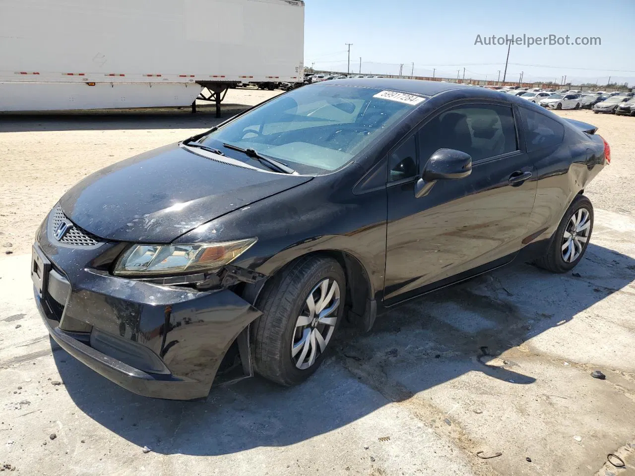 2012 Honda Civic Lx Black vin: 2HGFG3B54CH567197