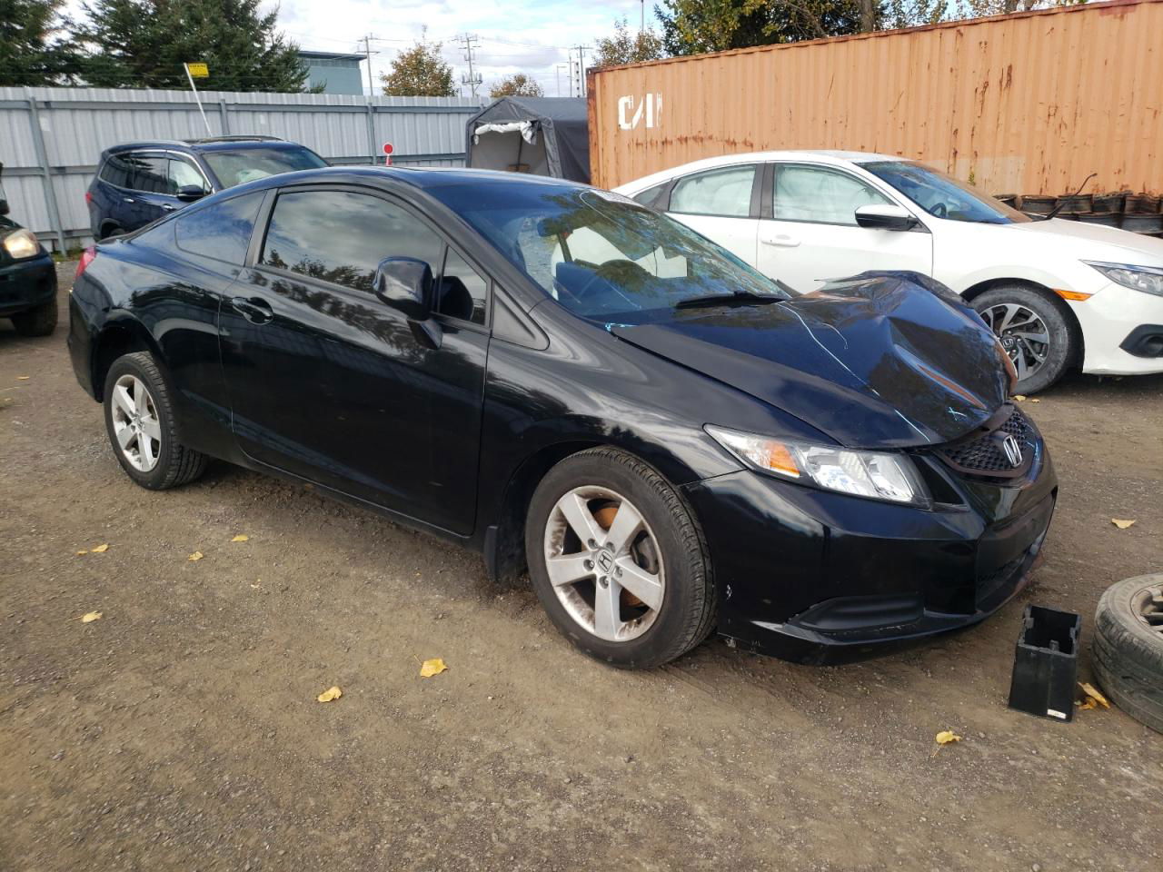 2013 Honda Civic Lx Black vin: 2HGFG3B54DH000487