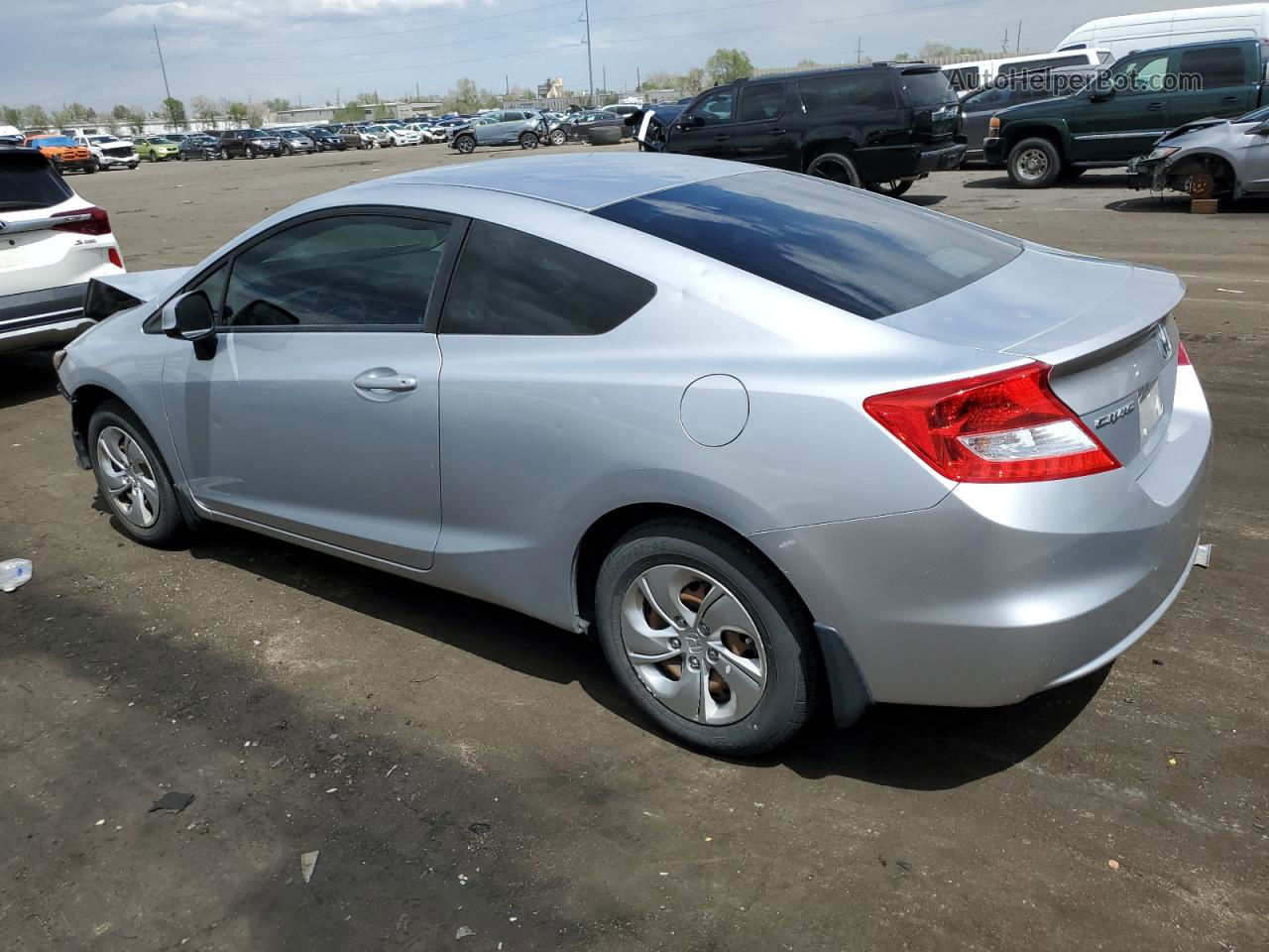 2013 Honda Civic Lx Silver vin: 2HGFG3B54DH508961