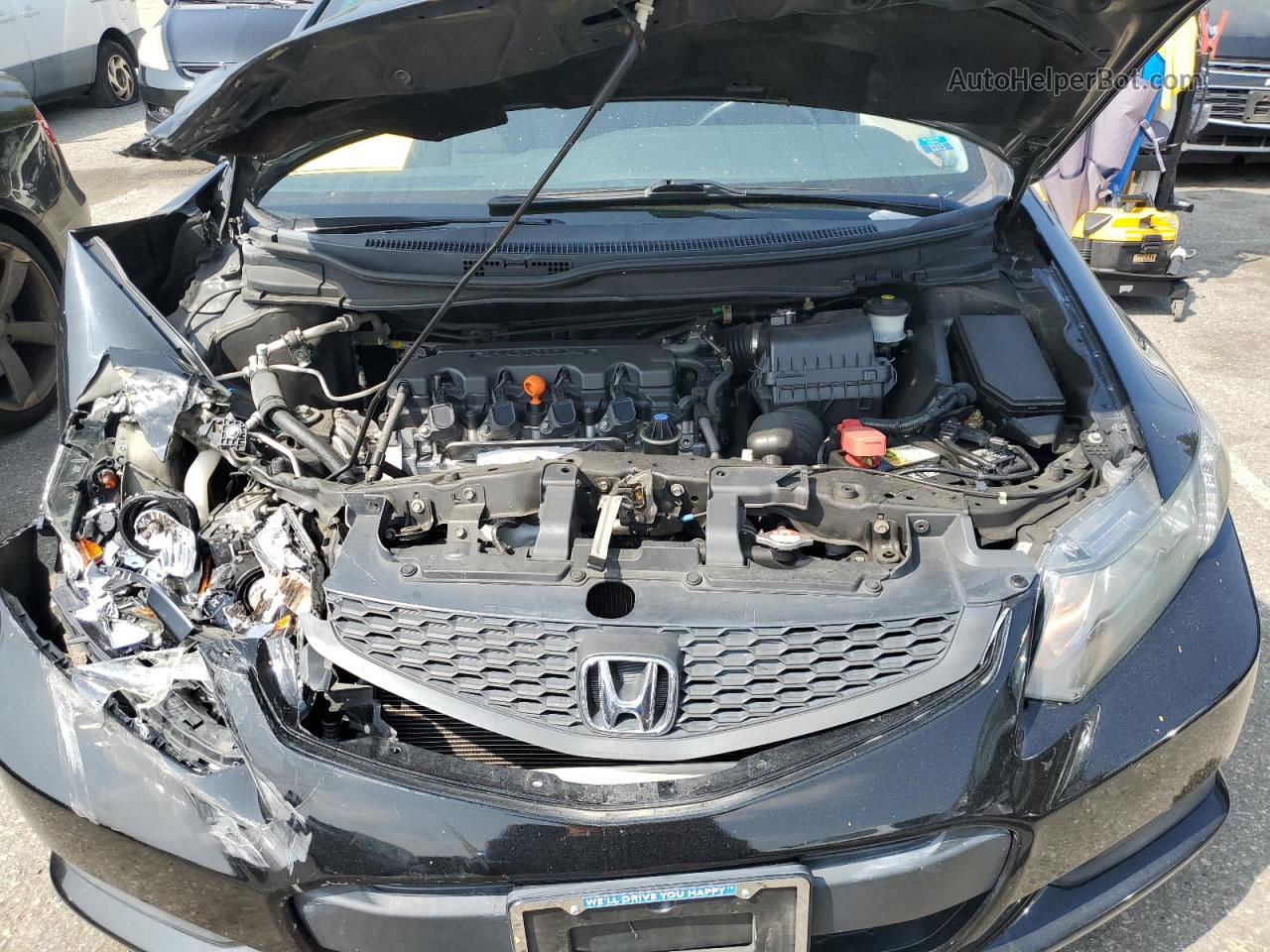 2013 Honda Civic Lx Черный vin: 2HGFG3B54DH512444