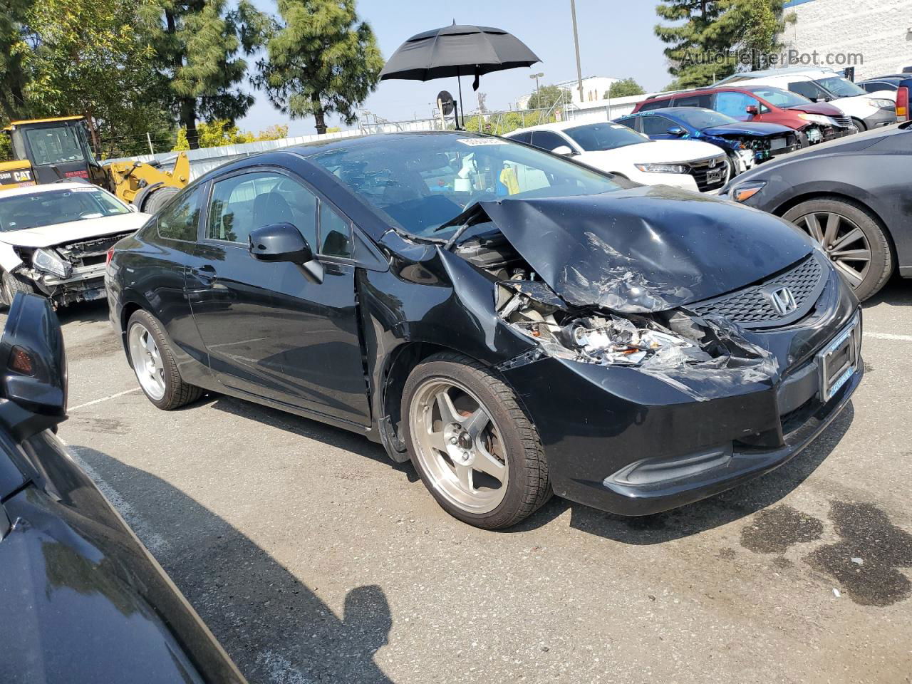 2013 Honda Civic Lx Black vin: 2HGFG3B54DH512444