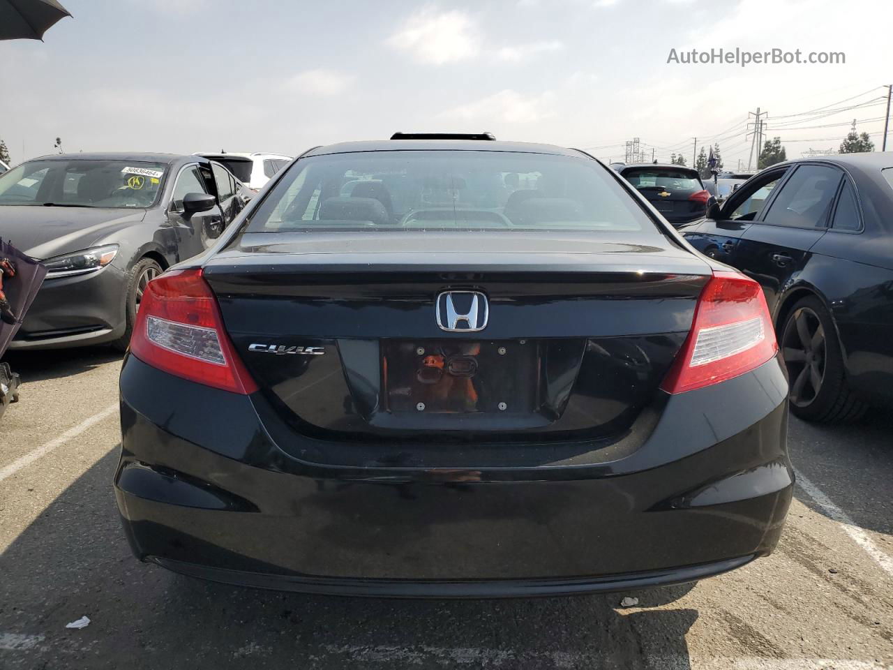 2013 Honda Civic Lx Black vin: 2HGFG3B54DH512444