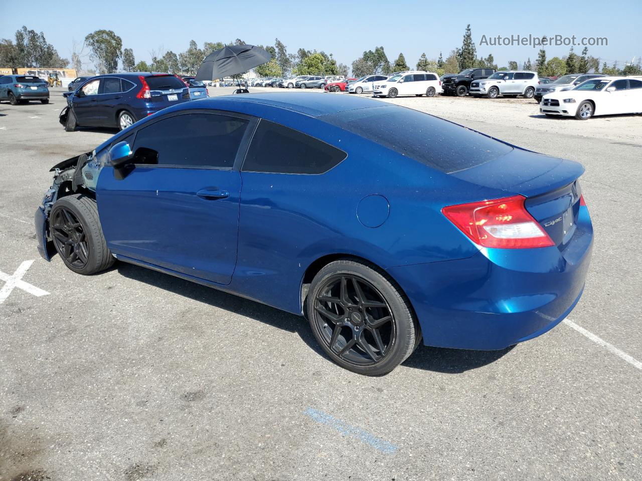 2013 Honda Civic Lx Blue vin: 2HGFG3B54DH517935