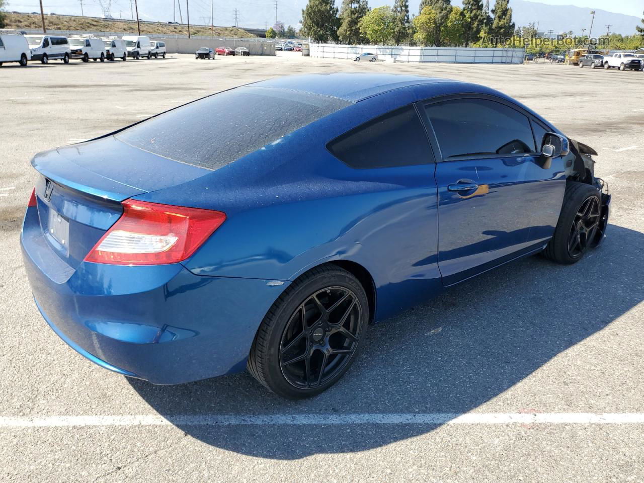 2013 Honda Civic Lx Blue vin: 2HGFG3B54DH517935