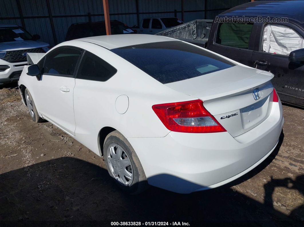 2013 Honda Civic Lx White vin: 2HGFG3B54DH518924