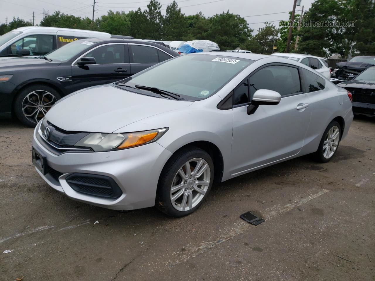 2014 Honda Civic Lx Silver vin: 2HGFG3B54EH518083