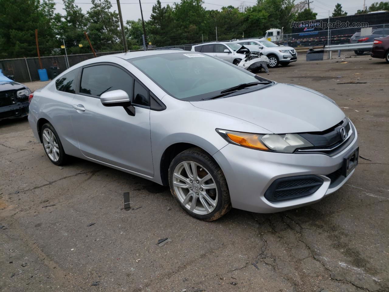 2014 Honda Civic Lx Silver vin: 2HGFG3B54EH518083