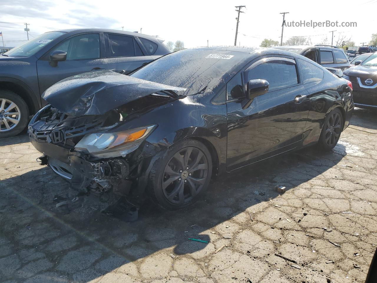 2015 Honda Civic Lx Black vin: 2HGFG3B54FH506615