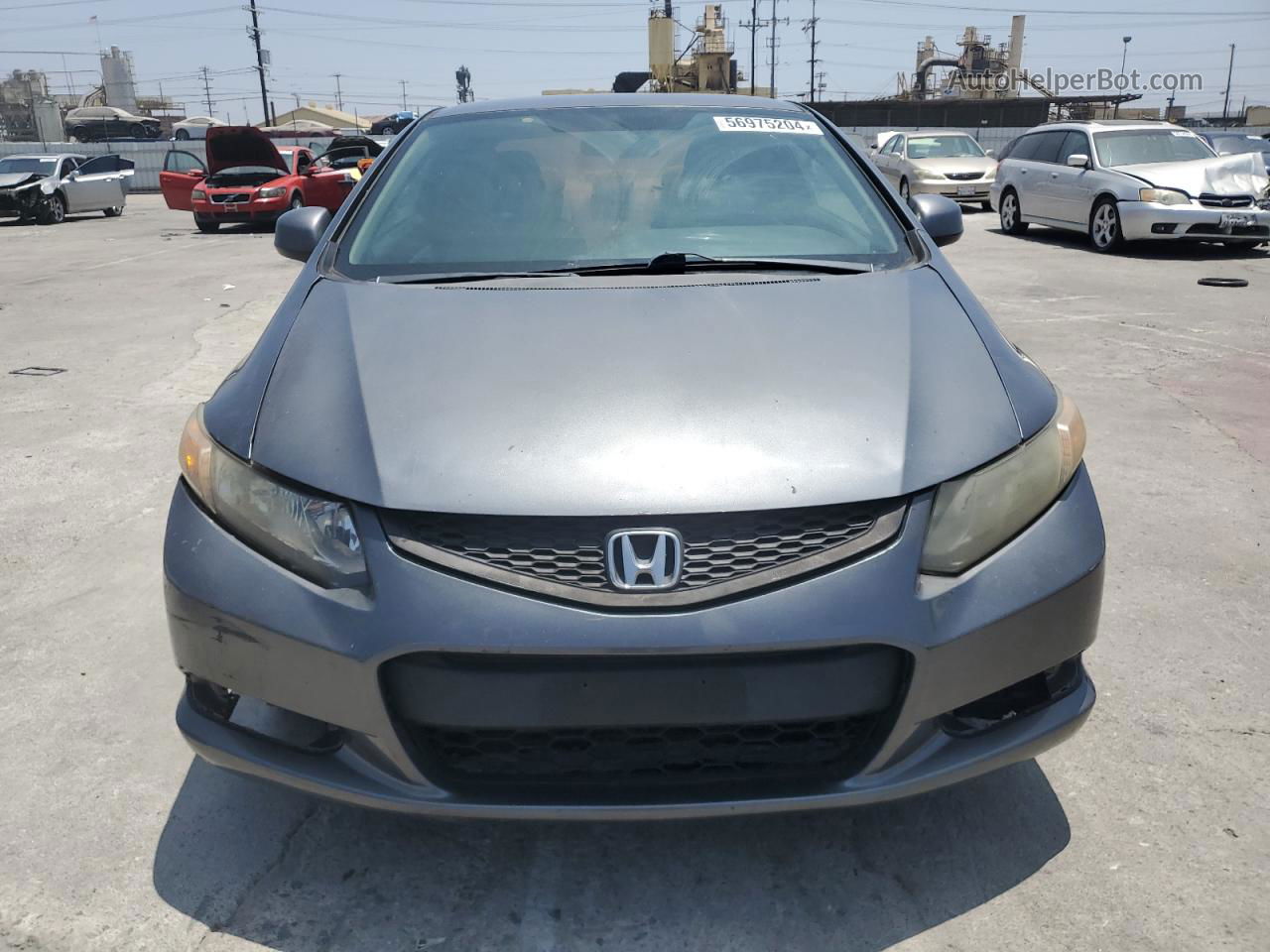 2012 Honda Civic Lx Charcoal vin: 2HGFG3B55CH530160