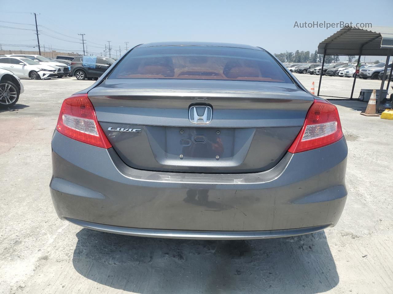 2012 Honda Civic Lx Charcoal vin: 2HGFG3B55CH530160