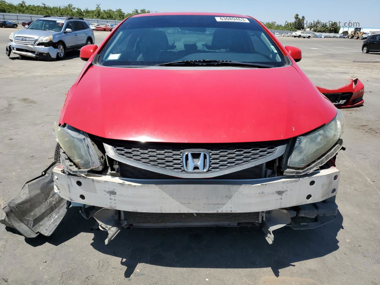 2013 Honda Civic Lx Red vin: 2HGFG3B55DH522643