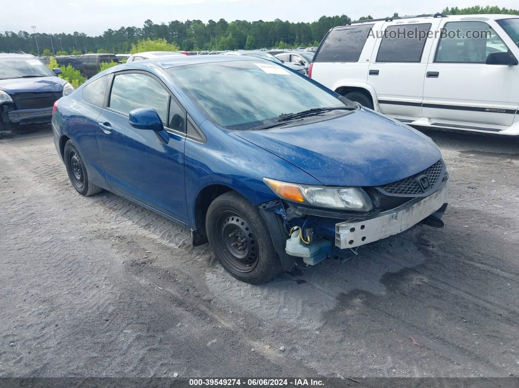 2012 Honda Civic Lx Blue vin: 2HGFG3B56CH524206