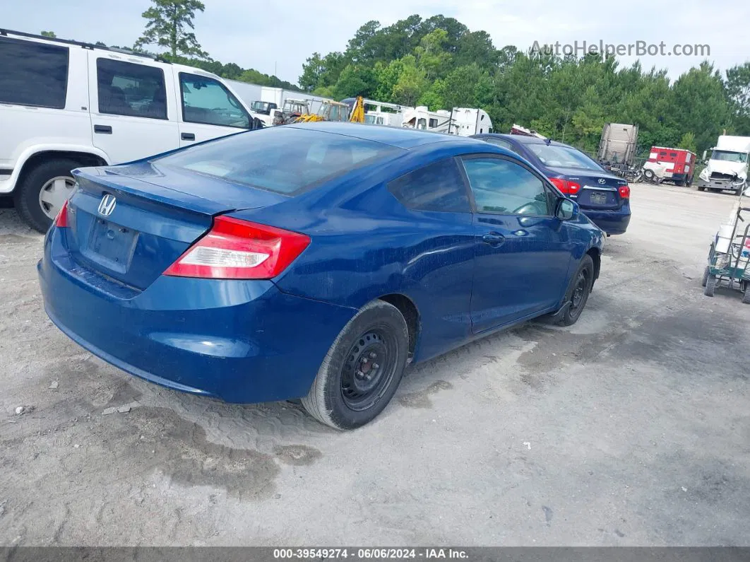 2012 Honda Civic Lx Blue vin: 2HGFG3B56CH524206