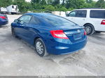 2012 Honda Civic Lx Blue vin: 2HGFG3B56CH524206