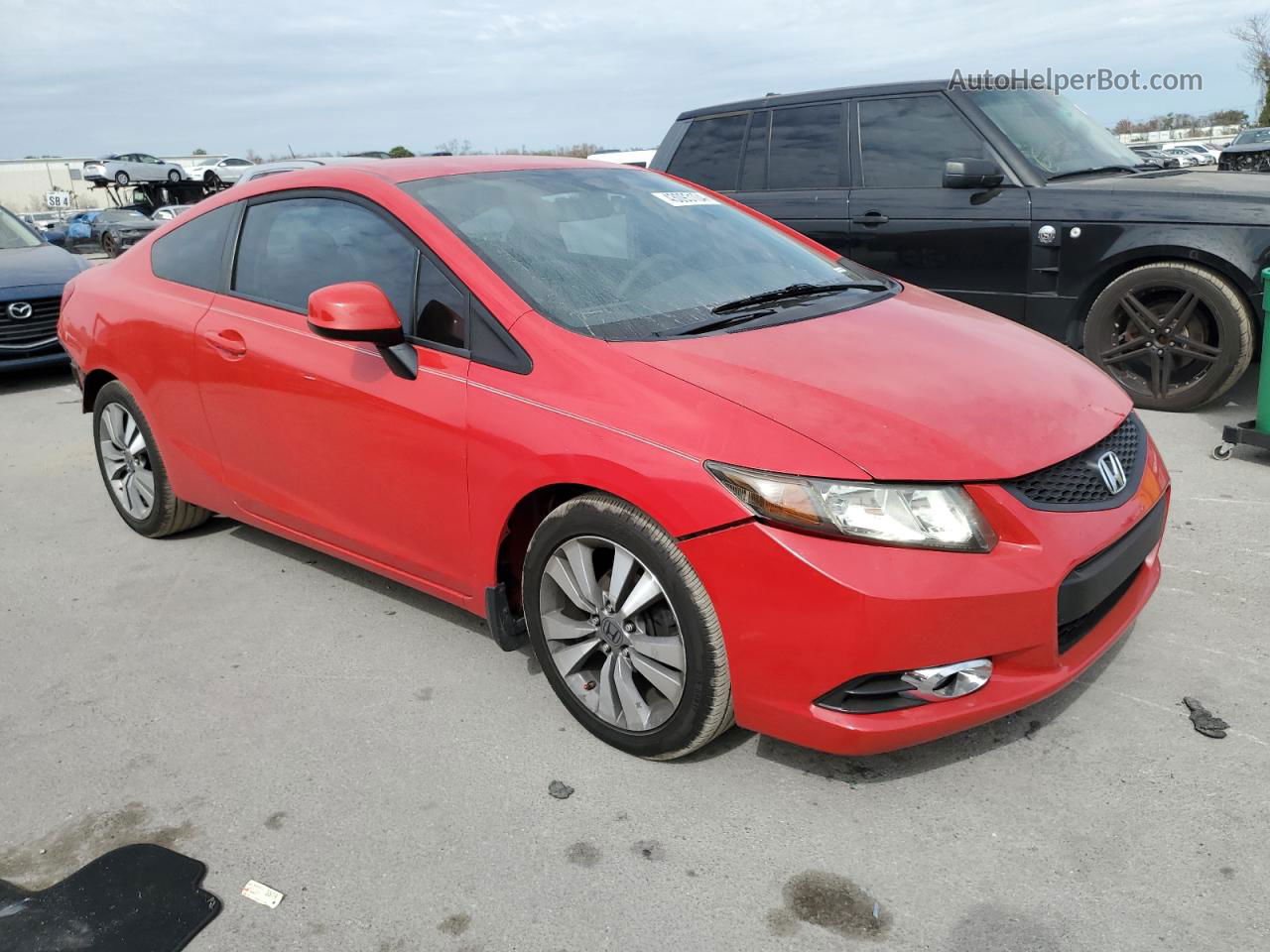 2012 Honda Civic Lx Red vin: 2HGFG3B56CH550885