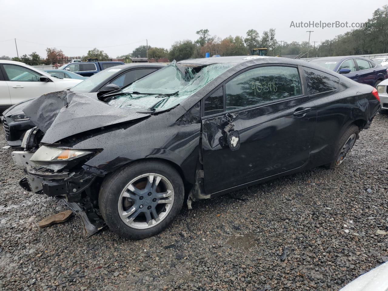 2013 Honda Civic Lx Black vin: 2HGFG3B56DH509951